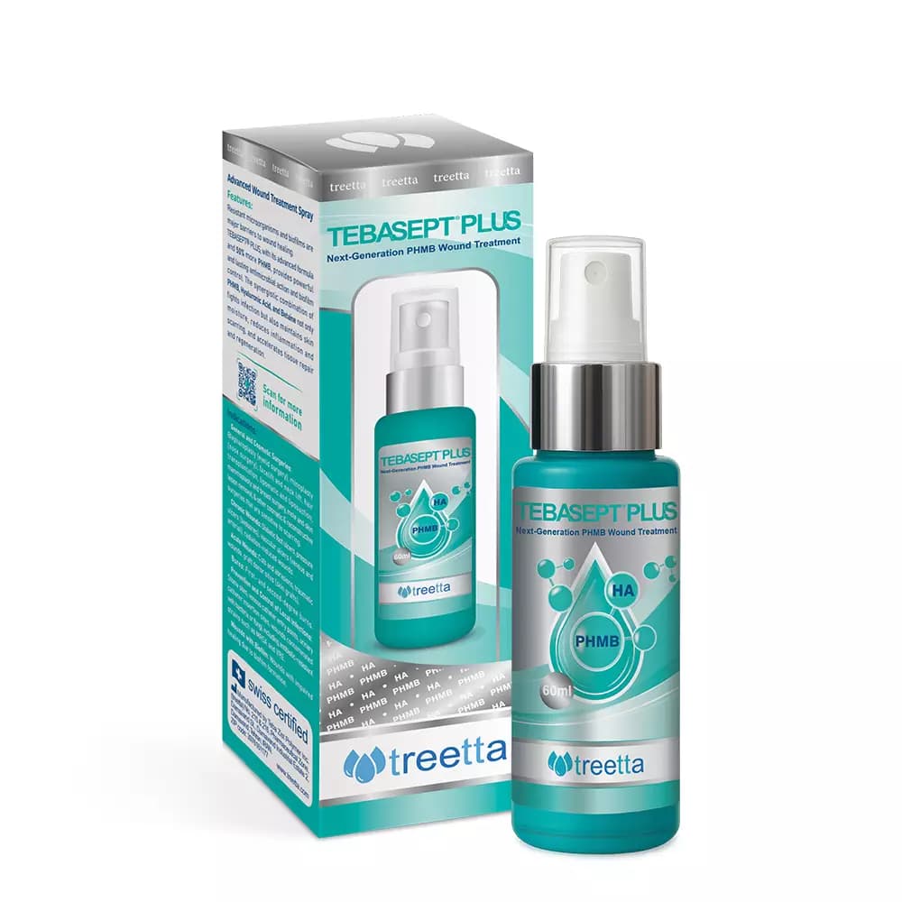 پانسمان treetta ضدباکتری زخم TEBASEPT PLUS