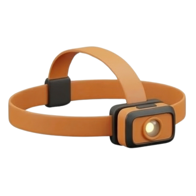 A set of category icons for the Nautilus Camp site - minimal - no text - showing the reference that everything is here - the site is a nature store - matte black and orange theme - 3d white backgr