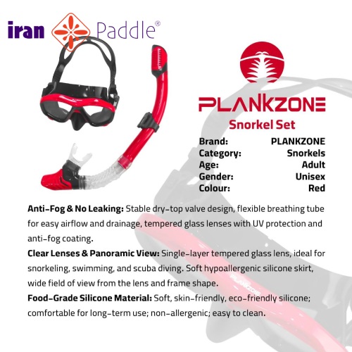 ماسک و اسنورکل Plankzone با طراحی حرفه‌ای و مقاوم - تصویر 8