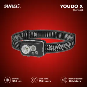 هدلامپ سنسوری Sunrei مدل Youdo X - ضد آب و با 5 حالت نوردهی - تصویر 2