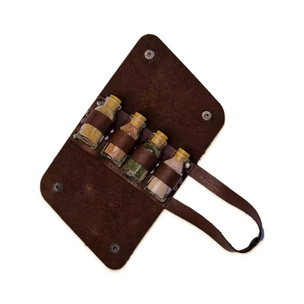 کیف ادویه 4عددی چرم مصنوعی لیموکمپ